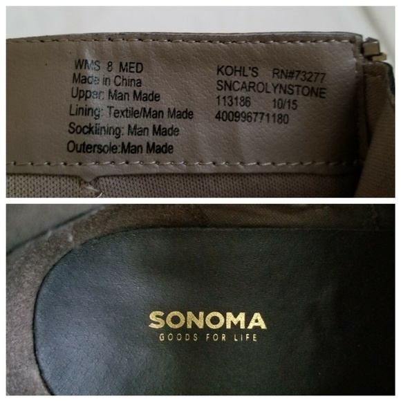 Kohls Sonoma Women's Biker Brown Ankle Boots Sz 8 - Picture 4 of 9